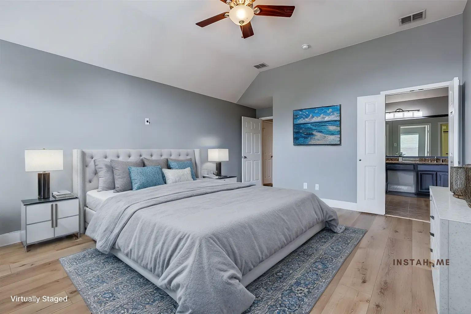 After Virtually Staged Bedroom in Standard Style
