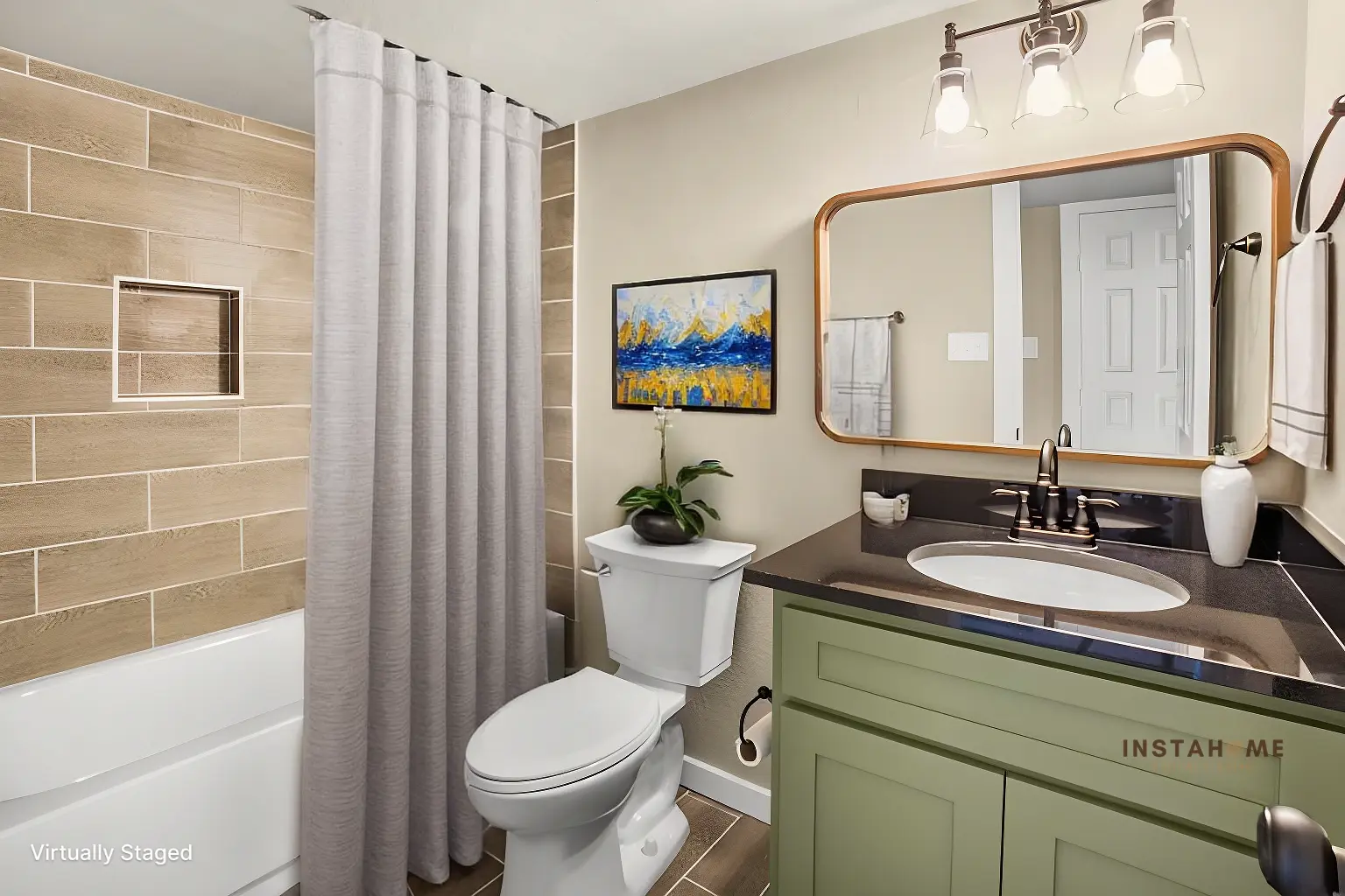 After Virtually Staged bathroom in standard Style 1
