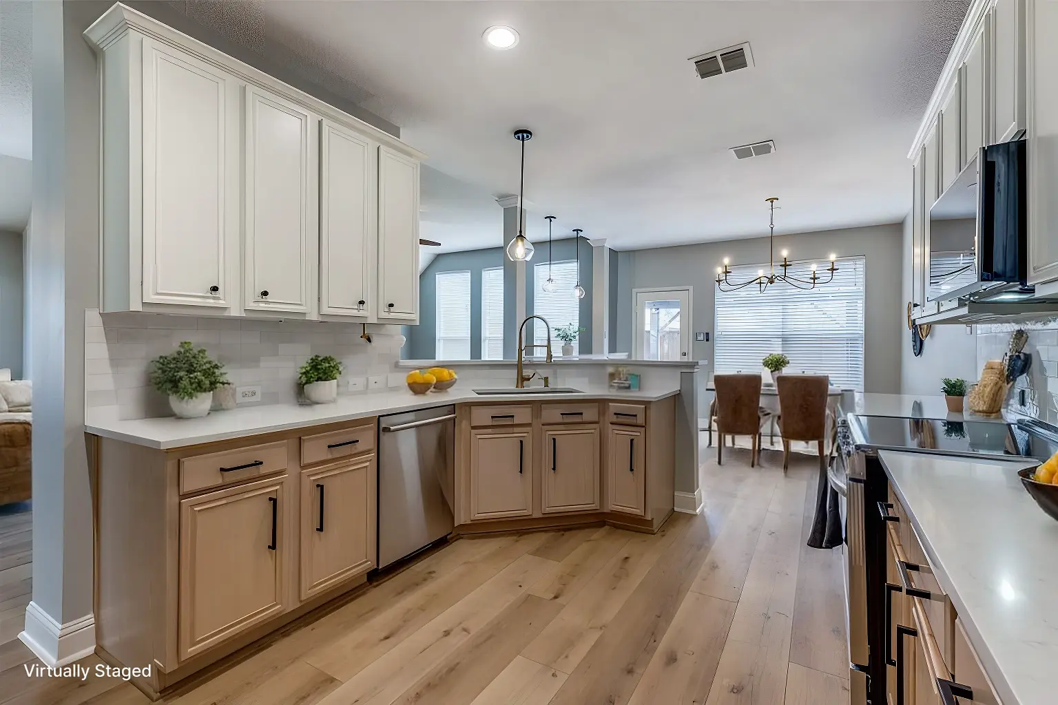 After Virtually Staged kitchen in standard Style