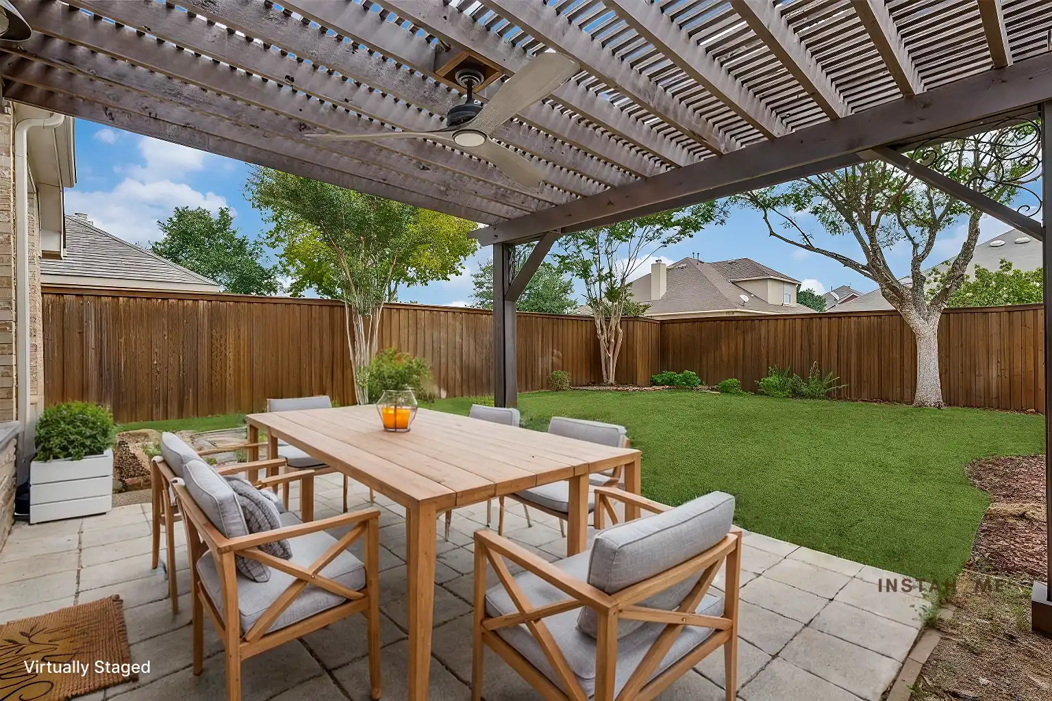 After Virtually Staged outdoor in scandinavian Style